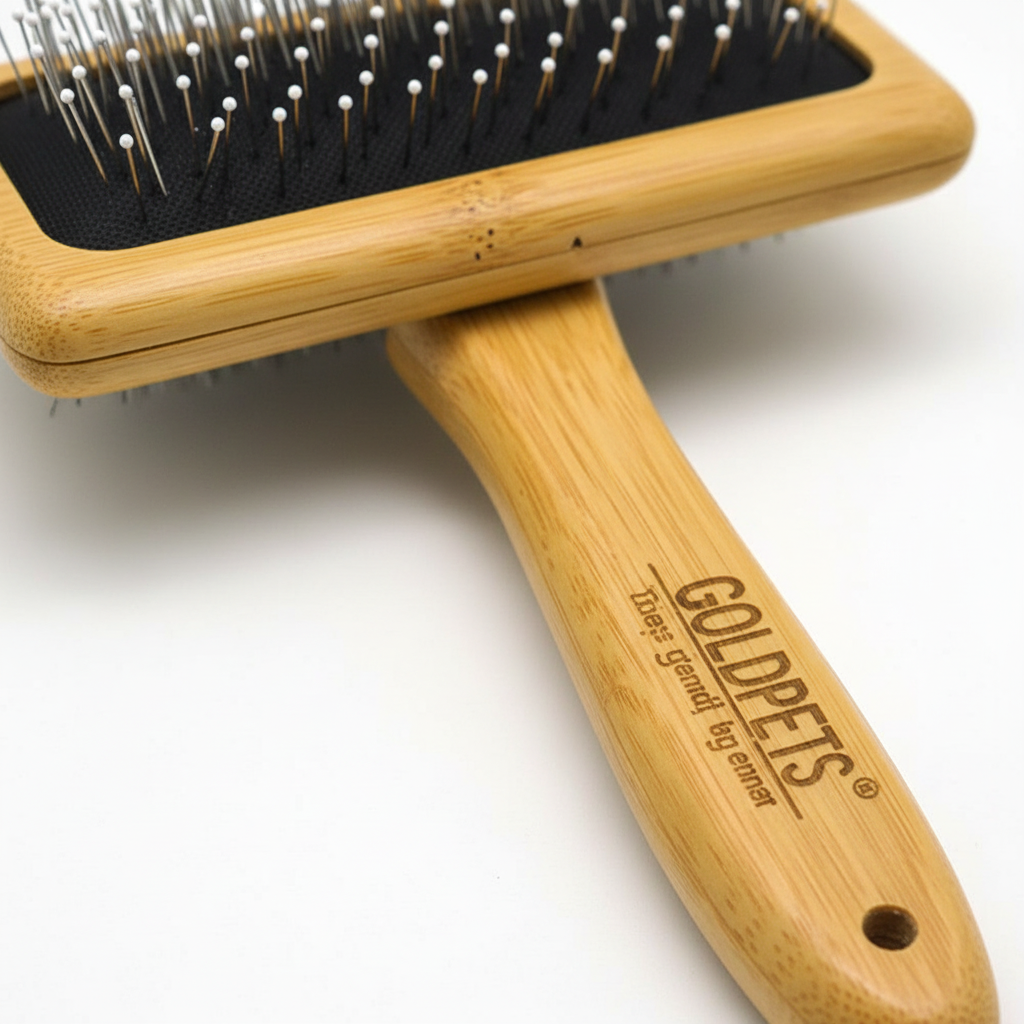 Close-up of bamboo handle and wood grain