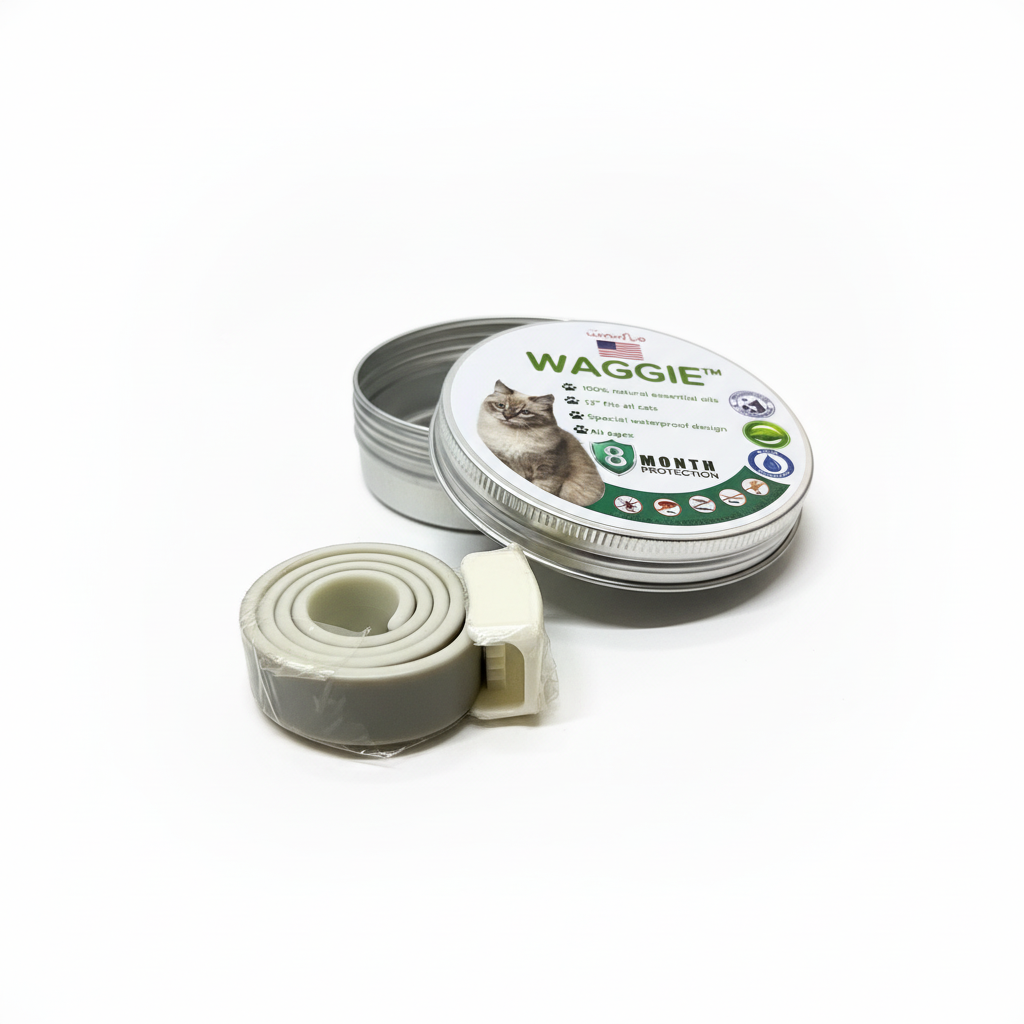 Collar with tin container